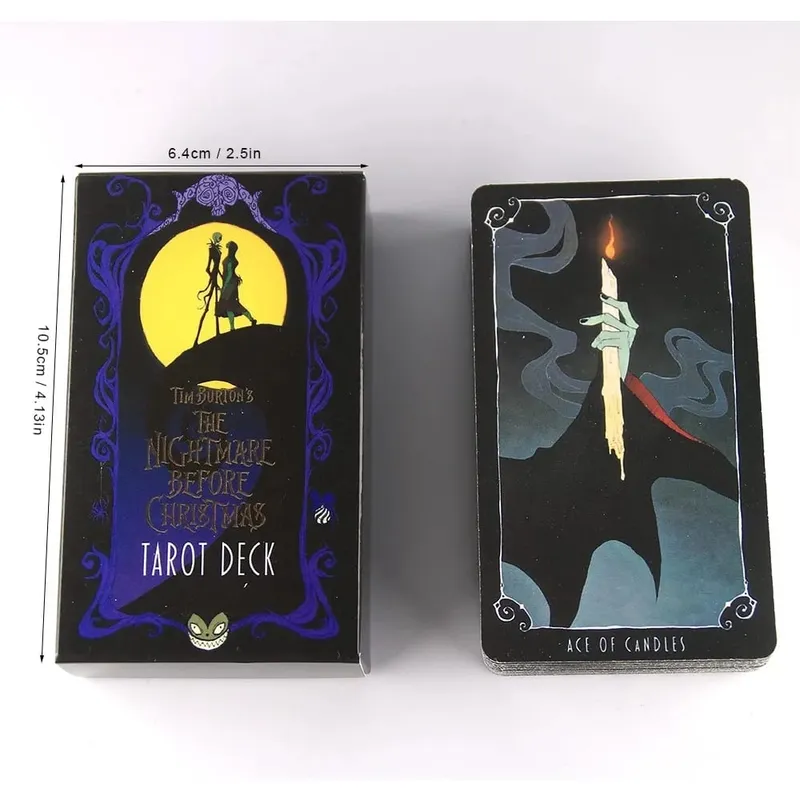 10.3*6cm Fortune Nightmare Before Christmas Taort Sortilege Board Game High Magic Tarot Deck Rider Waite — image 6