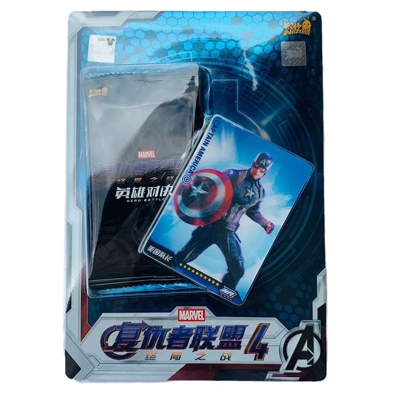 Carta        originale          Heroes Duel Card Versione competitiva Iron Man Thor Captain CR America Collezione di carte Giocattoli