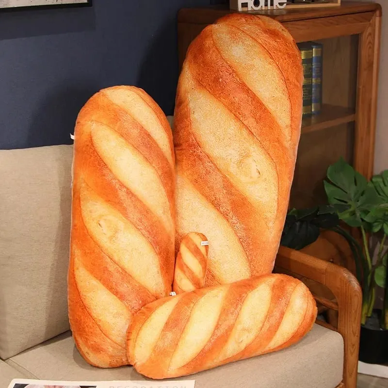 Giant Bread Plush Long Pillow Toy Soft Funny Simulation Food Toy Creative Cushion Birthday Present Christmas Gift — image 7