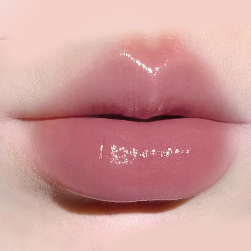 Low Saturation Mirror Water Light Solid Lip Gloss Mirror Russet Lipstick Moisturizing Lips Tint Nature Nude Lip Makeup Cosmetics — image 7