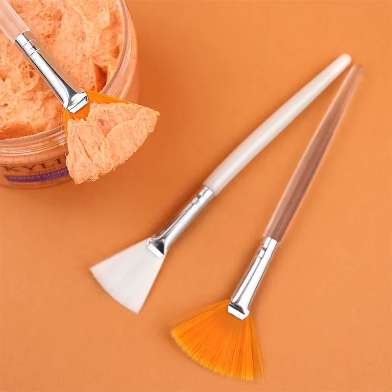 Practical Facial Brushes Fan Makeup Brushes Portable Mask Brush Cosmetic Tools for Women Flexible Facial Soft Mask Applicator — image 4