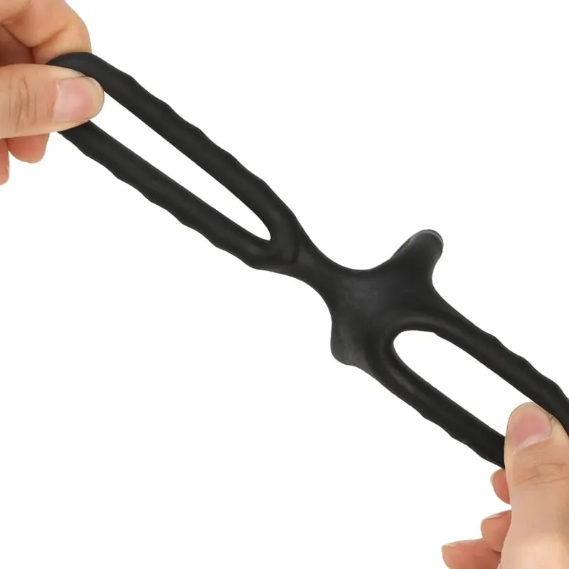 Elastic Penis Ring For Men Gay Ejaculation Erection Scrotum Bind Sex Toy Soft Cock Ring Man Dick Enlarger Ring Adult Sex Product — image 4