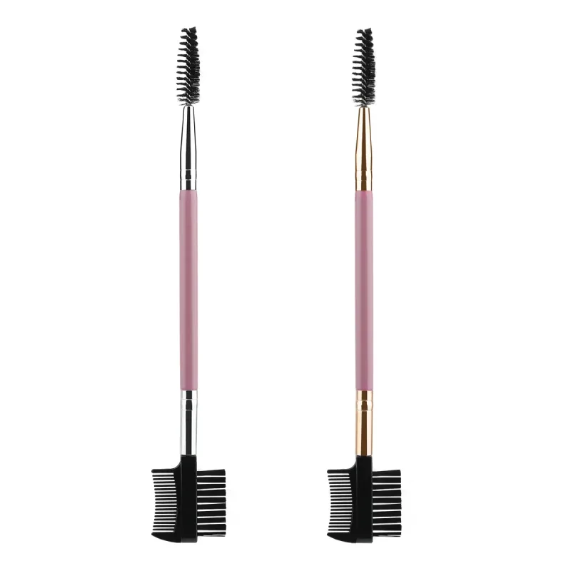 3-delige dubbelzijdige wenkbrauw-wimperborstelset met 3 verschillende spoolie-borstels make-up verzorgingstool