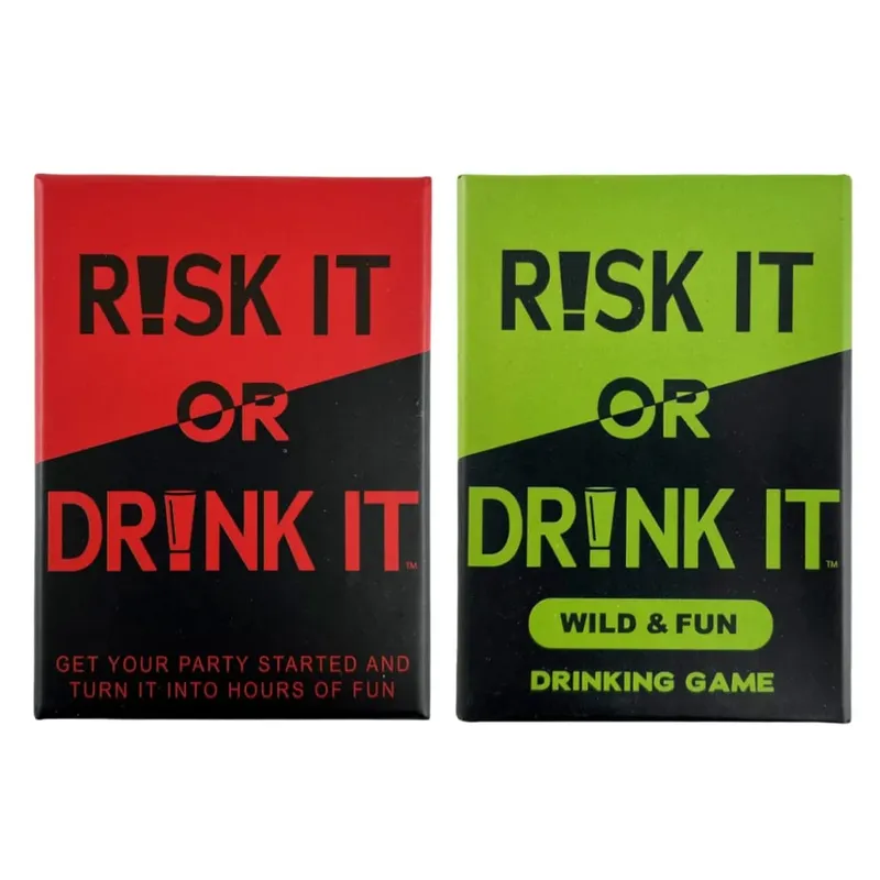 Risk It Or Drink It Fun Party Game For College Card Game Drinking Game Pregame Night Hilarious Dares Challenges Questions Adult