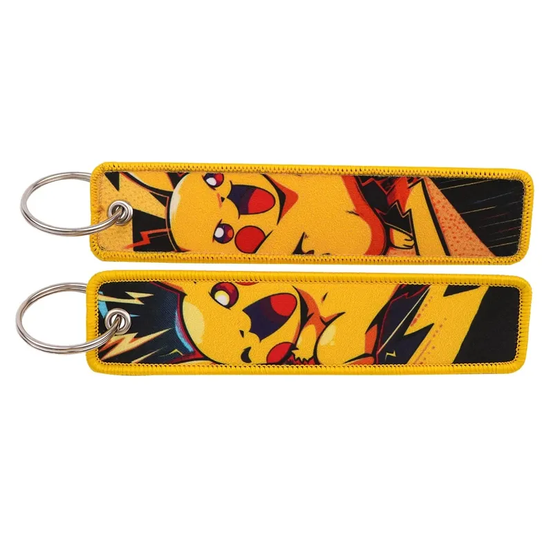 Japanese Anime Elf Monsters Keychain for Cars Backpack Key Holders Embroidery Keyrings Key Tag Jet Tag Accessories Gifts 1pcs — image 15