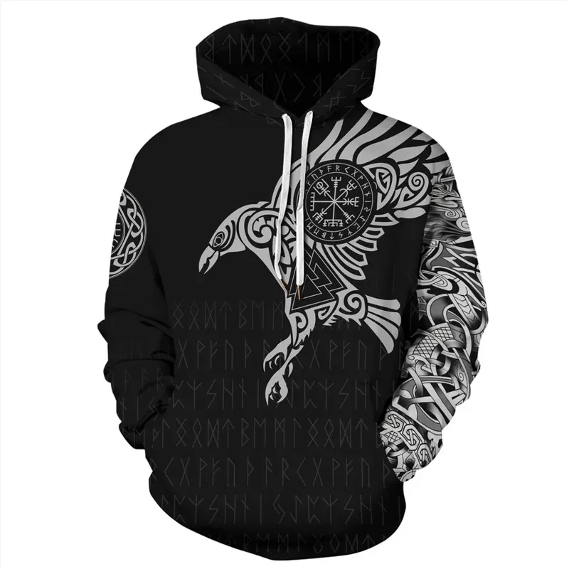 Fashionable 3D Printed Bohemian Pattern Men's Top Fashionable Men's Loose Large Sports Hoodie Street Retro Long Sleeve Hoodie — image 2