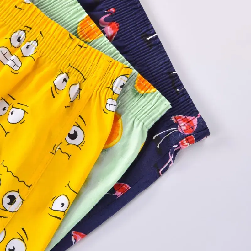 Men Underwear Boxers Shorts Cotton Sleep Underpants High Quality Brands Short Printed Loose Comfortable Homewear Men's Panties — image 2