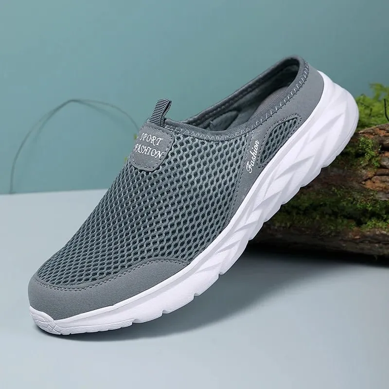 Hot Sale Men Half Slipper High Quality New Design Mesh Shoes Breathable Outdoor Sandals Comfortable Couples Walking Shoes — image 3