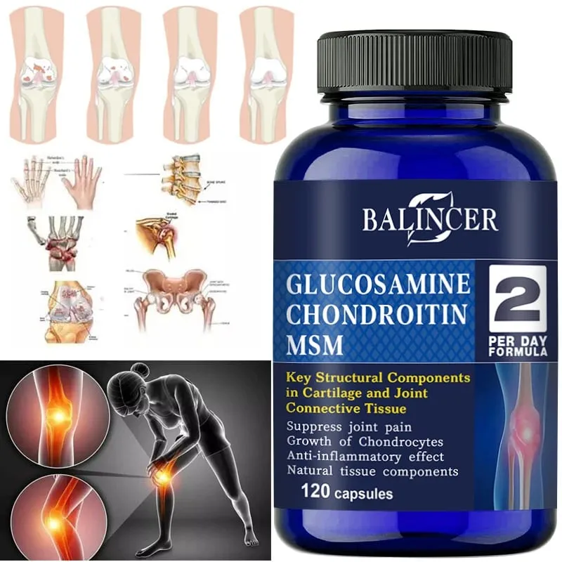 Glucosamine Chondroitin MSM Capsules for Joint Health Promotes Bone and Joint Mobility Dietary Supplement — image 1