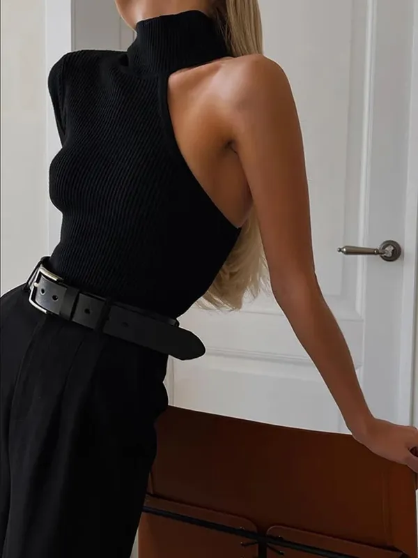 Fantasy Single Sleeve Off Shoulder Bodysuit Sexy Turtleneck Ribbed Knit Bodice Autumn Rave Outfits Bodysuits For Women — image 3