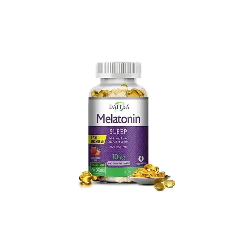 Melatonin Capsules - Sleep Aid Supplement That Helps Nourish Nerves Relieves Sleep Disorders and Improves Energy Levels — image 8