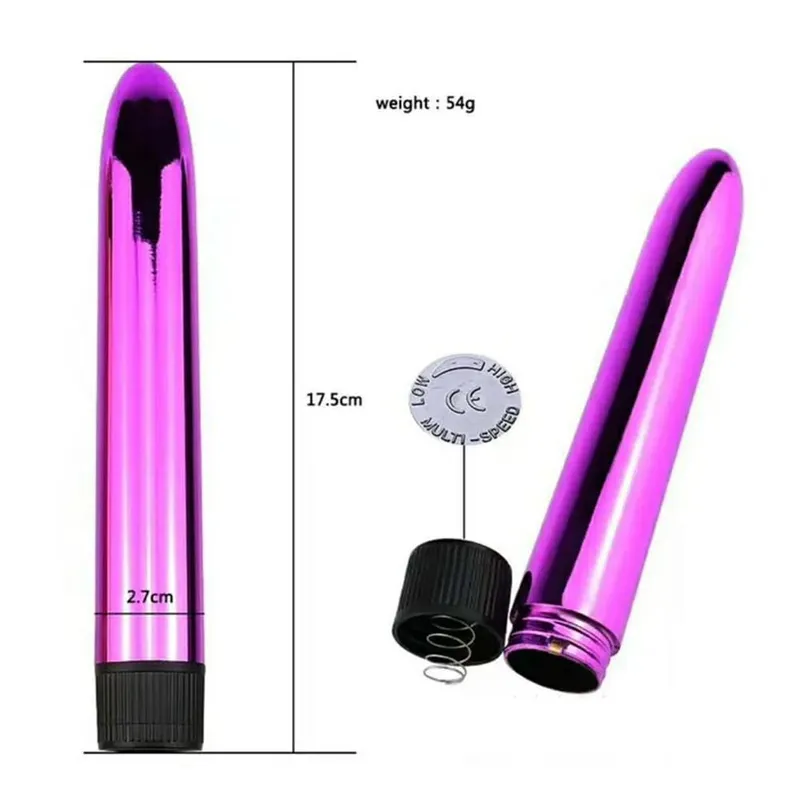 Silver Seducer Classic Vibrator 6 In GSpot Seducer masturbation clitoral stimulation adult sex toy for women Anal plug vibrating