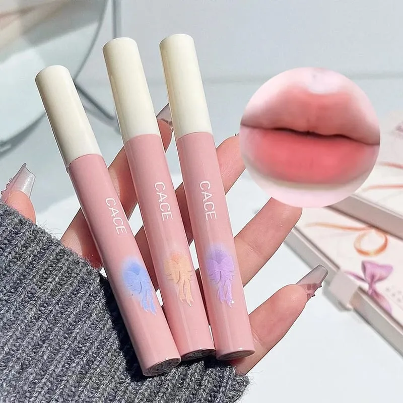 6 Colors Matte Liquid Lipstick Makeup Sets Matte Long Lasting Lipgloss Tint Waterproof Lip Mud With Necklace Gift Cosmetics