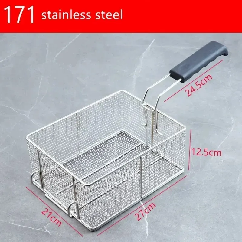 Stainless Steel Fryer Screen French Fries Frame Square Filter Net Encrypt Colander Shaped Frying Basket Fryers Meshed — image 19