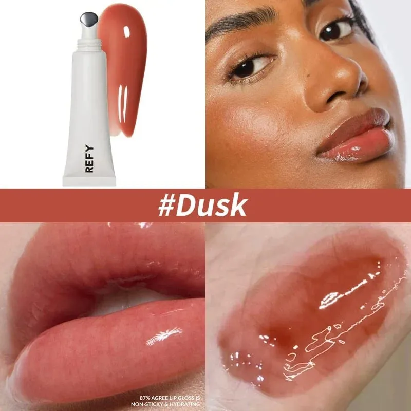 New REFY 6 Colors Metal Tip Lip Glaze Long-lasting Nourishing Hydrating Easy To Apply Lip Gloss Lipstick Lip Care Cosmetics