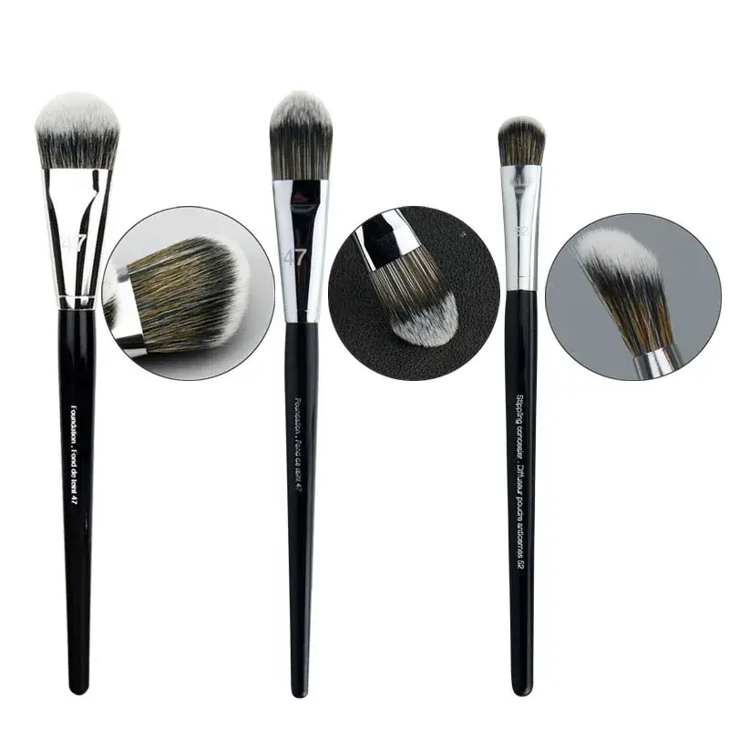 #52 Foundation Concealer Brush #47 Makeup Brushes Angled Broom Liquid Foundation Face Eye Shadow Makeup Tools brochas maquillaje — image 1