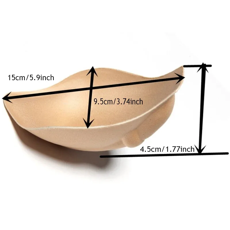 2 Pcs Men Sponge Pouch Pad Stereo Push Up Cup Underwear Pad Inside Enhance Frontal Protection Cushion Inner Padded Enlarge Cups — image 7