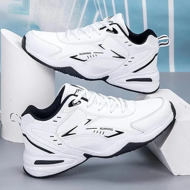 Chunky Sneaker for Men Thick Sole Versatile 2025 New Trend Mesh Lace Up Breathable Casual Sports Shoes Increased Soft Soles