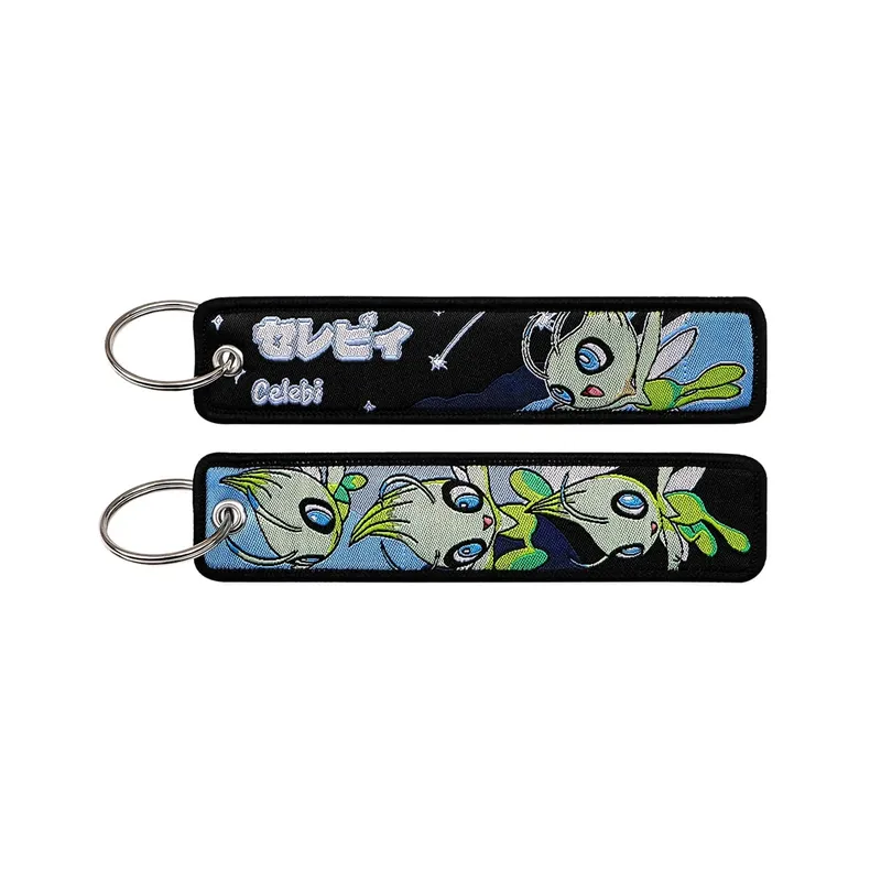 Japanese Anime Elf Monsters Keychain for Cars Backpack Key Holders Embroidery Keyrings Key Tag Jet Tag Accessories Gifts 1pcs — image 35