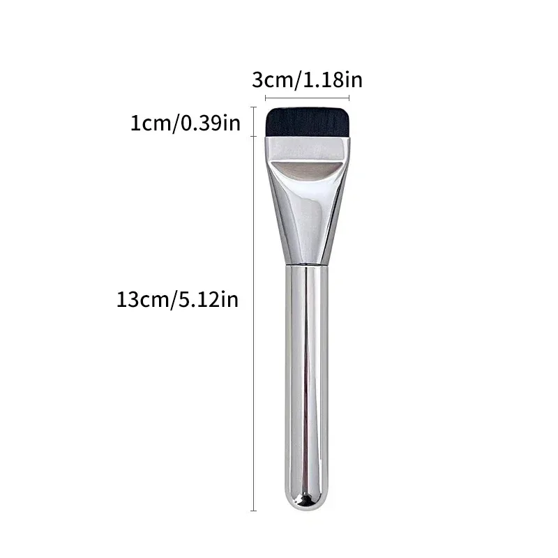 Contour Brush Blending Foundation Cream Makeup Brushes Beauty Brush Lightweight Face Contour Brush Ultra Thin Foundation Flat — image 6