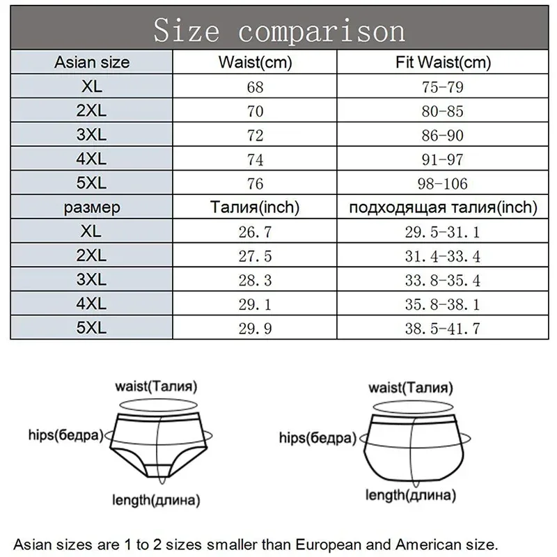 100% Cotton Plus Size Men Briefs Male Breathable Underwear Sexy Lingerie Spring Summer Solid Comfortable Underpants XL-5XL