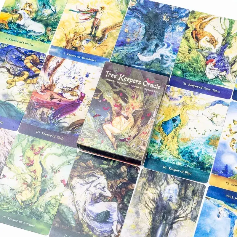 Tree Keepers Oracle 44 Card Deck Tarot Leisure Entertainment Card Family Gathering Divination Board Game Cards 10.4*7.4CM — image 6