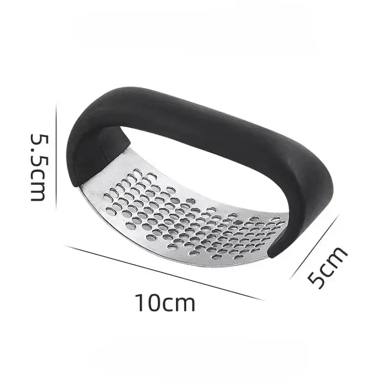 Upgraded Stainless Steel Garlic Press Squeezer Manual Garlic Ginger Rocker Crusher Garlic Cutting Mince Tools Kitchen Gadgets