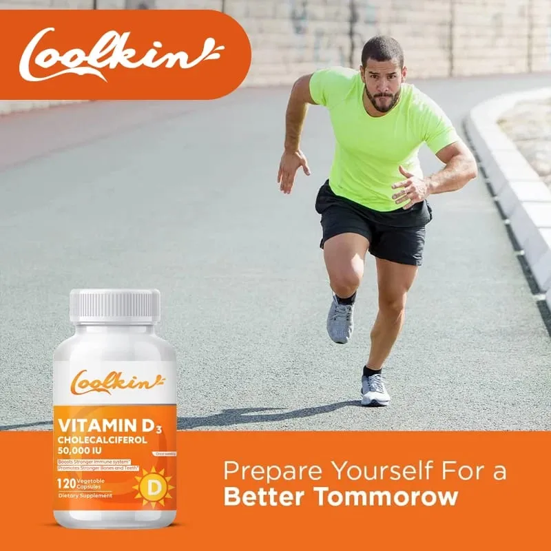 Vitamin D3 50000IU - Muscle Health Strong Bones and Nervous System Health Support Immune — image 7