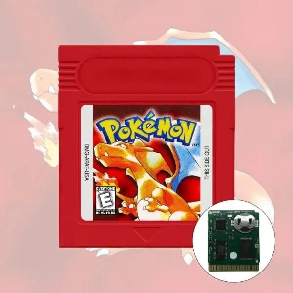 GB/GBC RTC Pokemon Blue/Crystal/Green/Gold/Red/Silver/Yellow Video Game Cartridge with Battery USA Version
