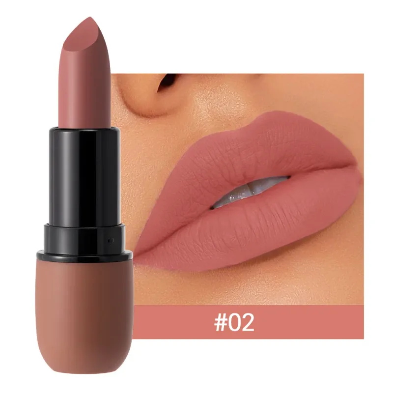 6-Color Matte Lipstick: Velvet Lip Color Smooth Waterproof Long-Lasting Color Lip Makeup