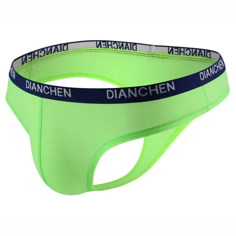 1pc Sexy Men's Elastic Ice Silk Bikini Briefs Shorts Breathable Jockstrap Pouch Underwear Low Waist Man Panties — image 4