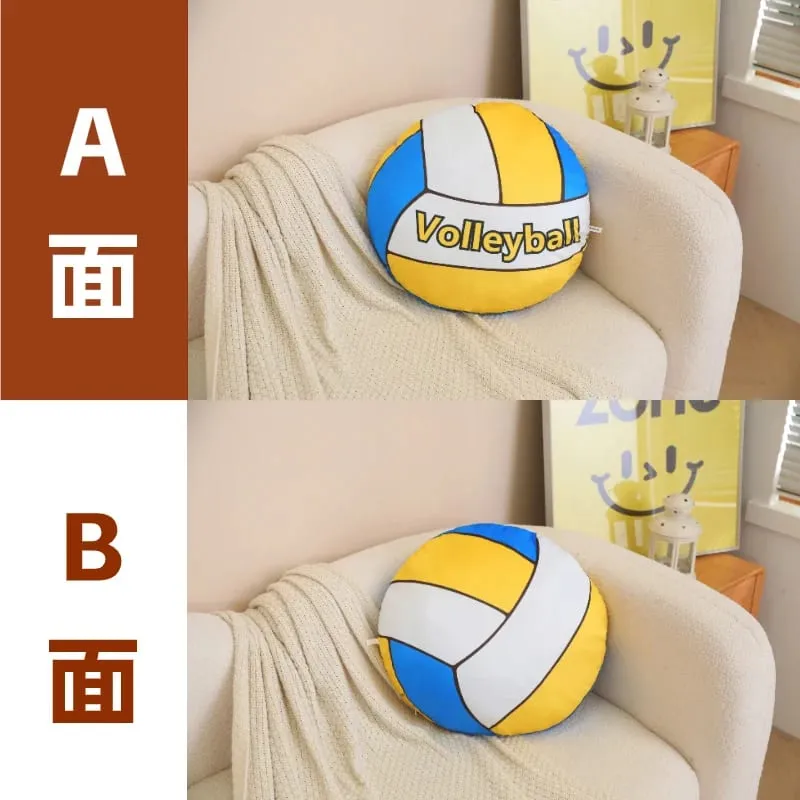 48cm Sports Ball Plush Pillow Stuffed Soft Seat Cushion Decorative Volleyball Rugby Table Tennis Basketball Golf Billiards Gift — image 17