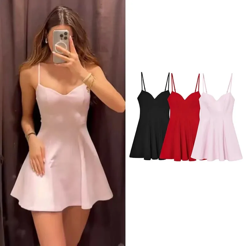 Kleider Sommer Damen 2026 New Chic Slim Tube Top Elegant Mini Camisole Damenkleid Street Fashion Jugend Urlaubskleid — image 2