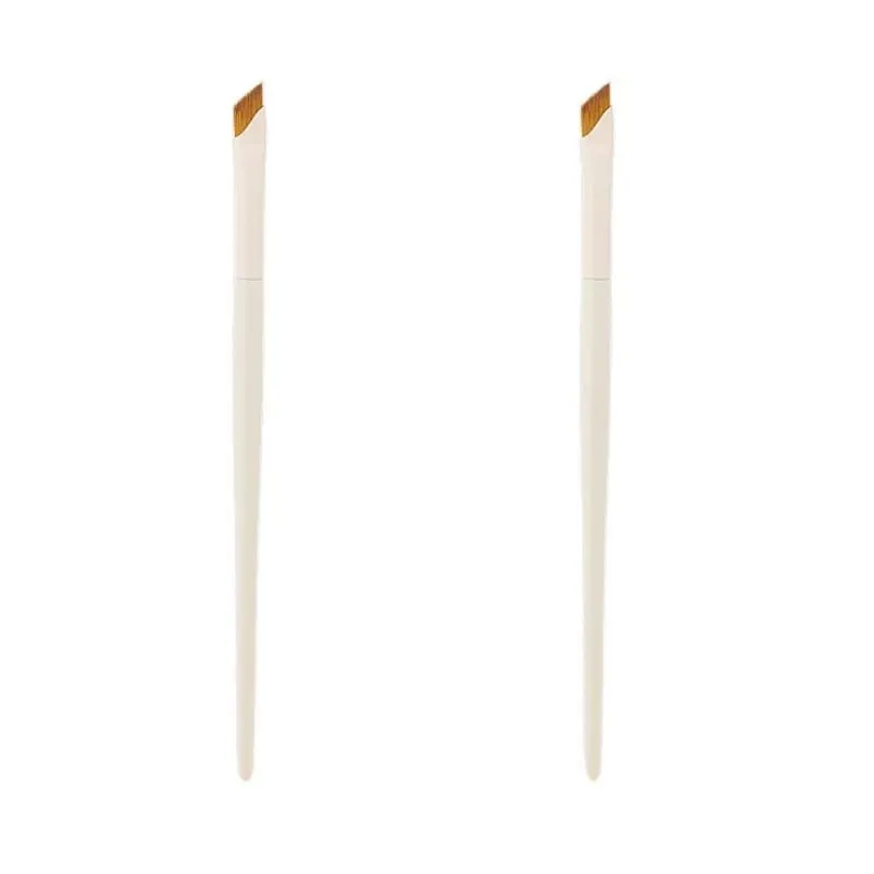 Upgrade Blade Eyeliner Brush Ultra Thin Fine Angle Flat Eyebrow Brush Under The Eye Makeup Brushes Precise Detail Brush white — image 7