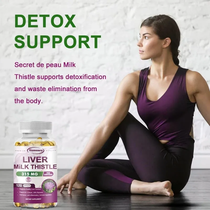 Milk Thistle Liver Capsules 315Mg - Promotes Energy Production Liver Health Digestive Health and Strengthens Immunity — image 5