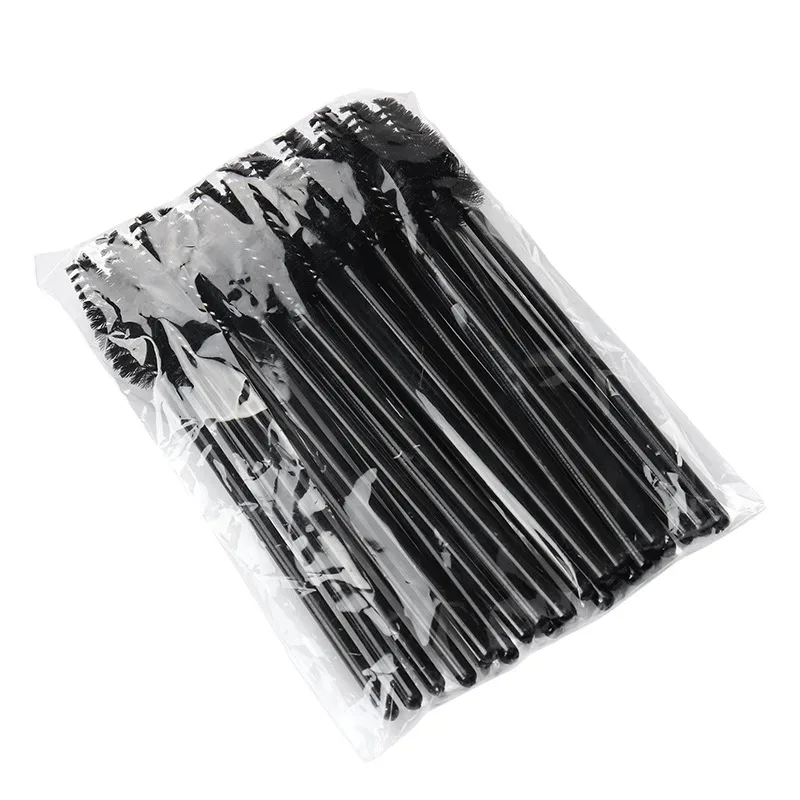 50pcs Eyelash Eyebrow Brush Water Drop Shape Nylon Material Lashes Makeup Brushes Eyelash Extension Beauty Tools Mascara Wand — image 8