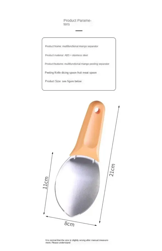 Hot Multifunctional Mango Spoon Mango Knife Cutting Granule Tool Peeler Peeler Mango Avocado Scoop Kitchen Fruit Tool — image 10
