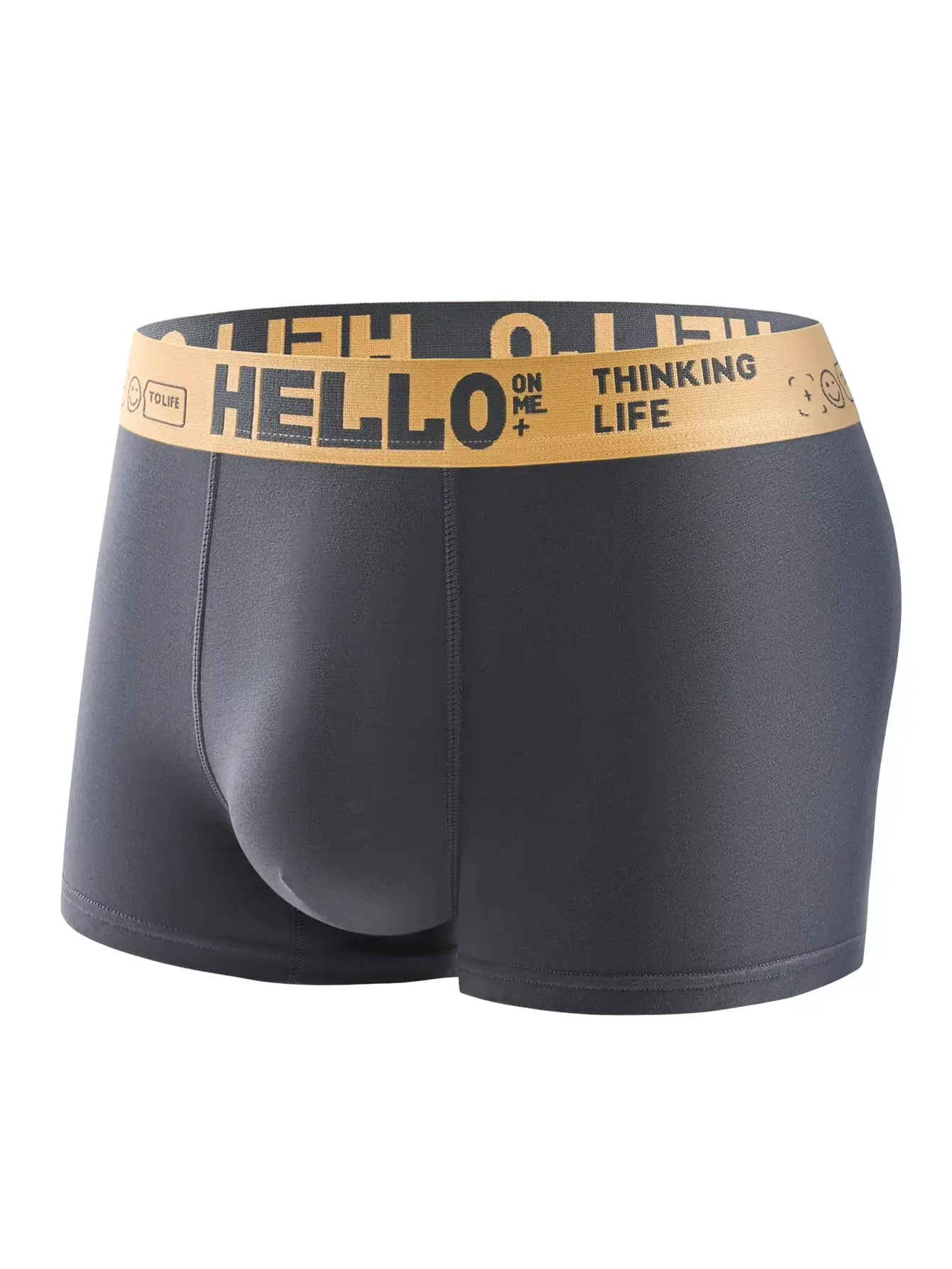 4 Cái/bộ Quần Lót Nam Ngẫu Nhiên Thời Trang Hợp Thời Trang Mềm Mại Thoải Mái Quần Sịp Boxer Nam Ôm Dáng Rộng Athleisure Quần Nam — image 1