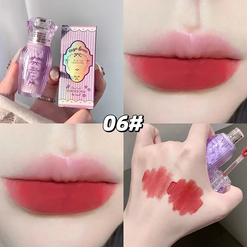 Gegebear powder lip mud matte lips low saturation white lipstick natural color no cup lasting makeup without fading — image 10