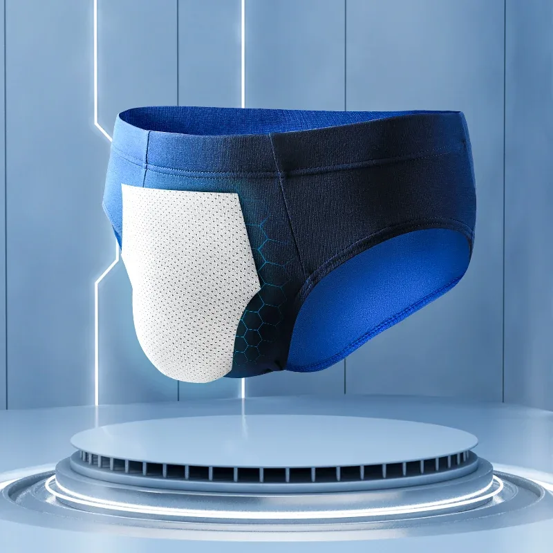 Intimo da uomo, slip da uomo, mutande modali sottili estive, fascino sessuale, pantaloncini traspiranti a vita bassa da uomo di grandi dimensioni — image 4
