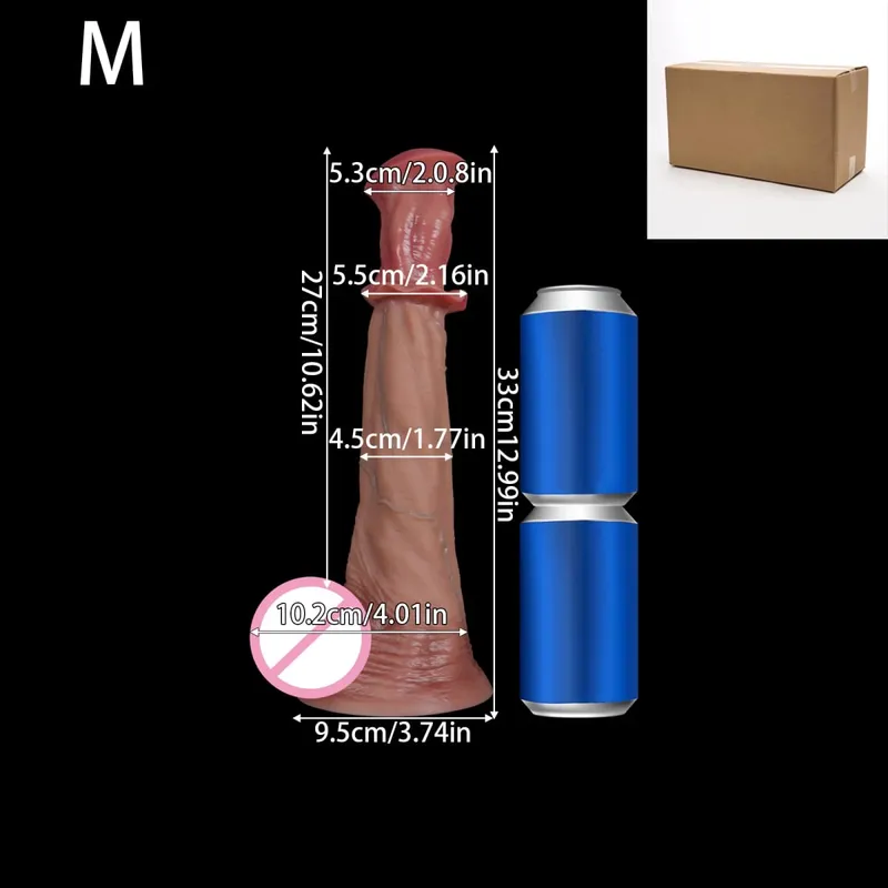 Huge Realistic Long Horse Dildo Penis Big Large Animal Penis Soft Dick Sutcion Cup Anal Dildos Adult Sex Toy for Women Men Gay