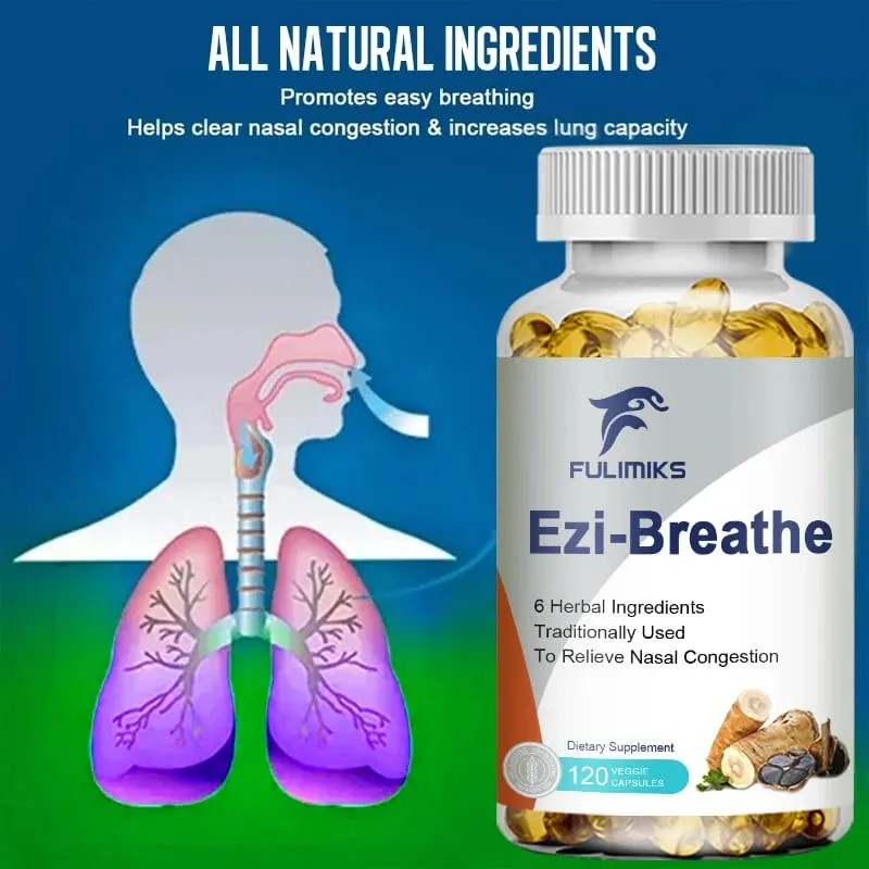 Kapsul Kesihatan Pernafasan & Hidung 6 Herba Melegakan Rhinitis Hidung Tersumbat & Menyokong Keselesaan Pernafasan — image 4