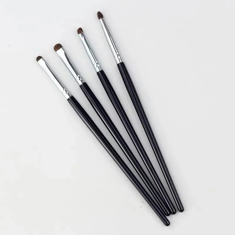 Small Angle Precise Detail Eyeshadow Brush Soft Horse Hair Eyelid Highlighter Lying Silkworm Makeup Brushes Eyes Make Up Tools