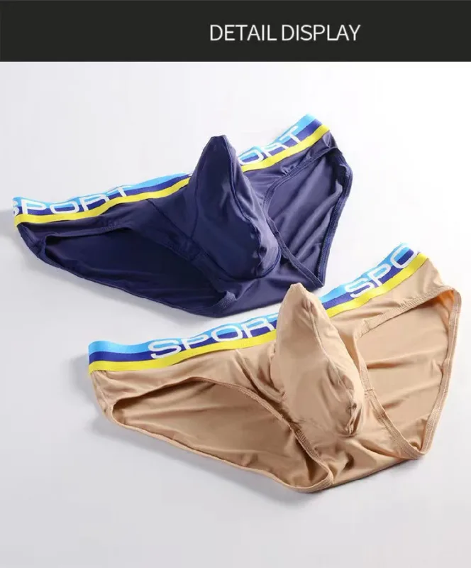 Elephant Nose Sexy Men Underwear U Convex Briefs Pouch Breathable Mesh Sexi Shorts Male Underpants Cueca Gay Penis Silk Summer — image 12