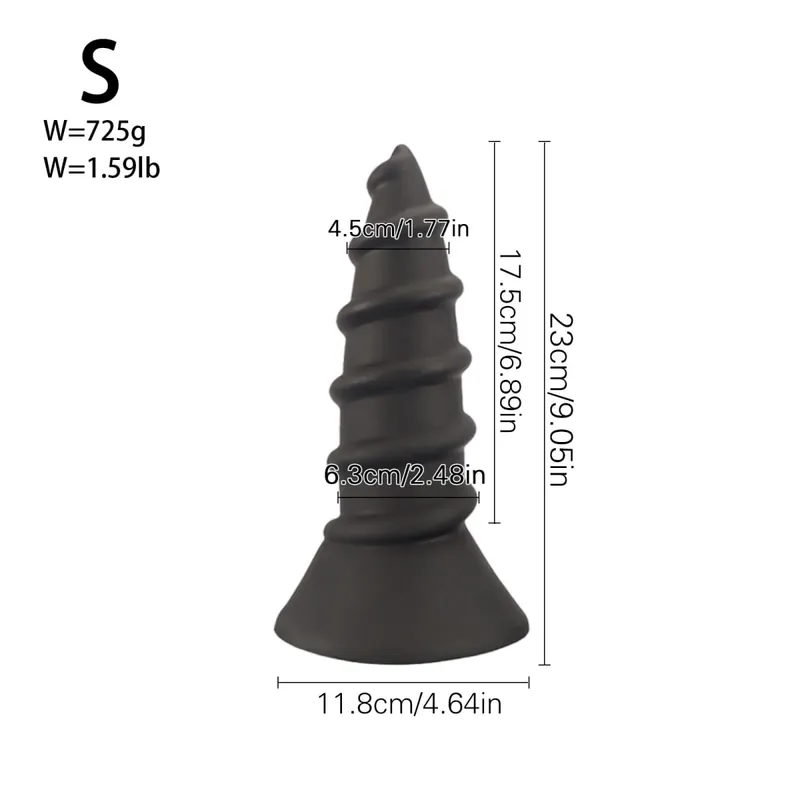 Huge Anal Plug Anal Training Dilator Big Dildo Ass Long Screw Butt Plug Large Gay Sex Toy for Women Men Prostate Massage 18 — image 18