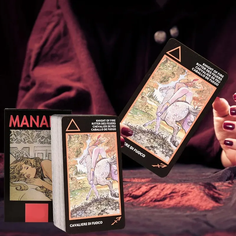 Tarot of Manara Cards A 78 Deck PDF Guidebook Divination fate tarot deck board game for personal use Playing games — image 5