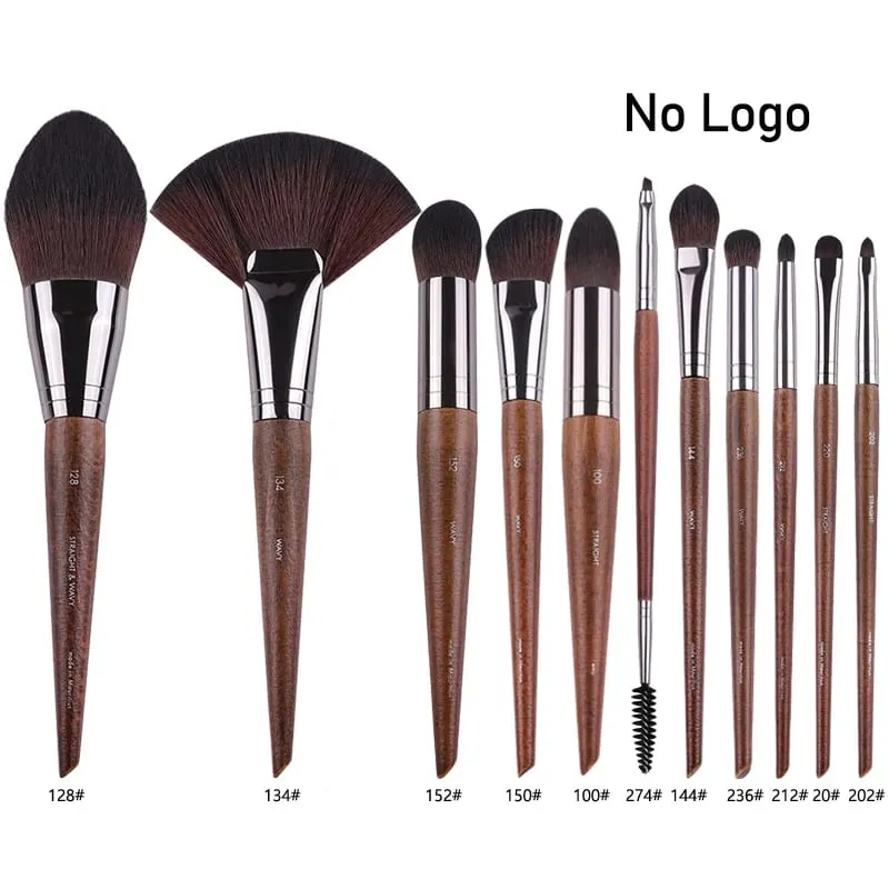 Natural wood Eye Makeup brushes whole set Pro Crease Eyeshadow Make up kit smudge highlighter eyebrow Lip lash brush practical