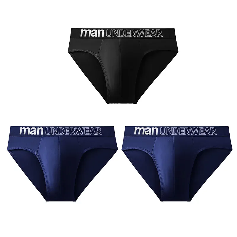 3 Pcs/Lot Men's Briefs Underwear Letter Comfortable Panties Shorts Sexy Boxer Shorts Gifts for Man Underpants