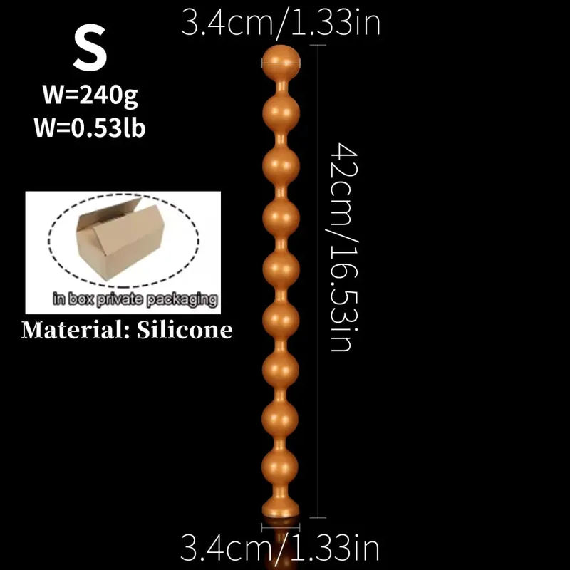 Super Lunghe Palline Anali Spina Anale Massaggio Prostatico Grande Butt Plug Palline Vaginali Stimolazione Anale Tirare Tallone Dildo Profonda giocattoli del sesso anale — image 10
