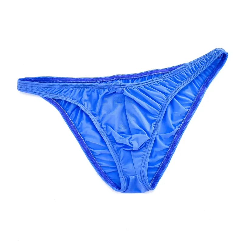 Pink Men Briefs Nylon Spandex Comfy Breathable Low-Waist Underpants Quick Dry Male Ice Silk Bikini Underwear — image 12